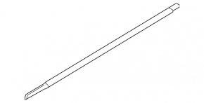 Molding door-glass central front right Mini Cooper F56 3d 14- chrome