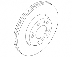 Front right brake disc Hyundai Veloster 12-17