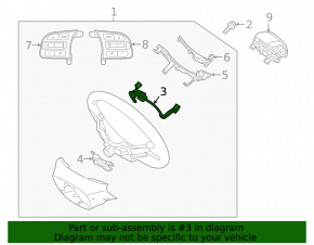 Steering Wiring Kia Niro 17-22 HEV, PHEV