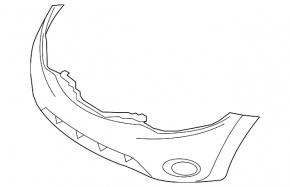 Front Bumper Naked Nissan Murano z51 09-14