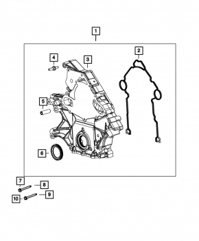 Dodge Durango 11-13 5.7 Engine Front Cover