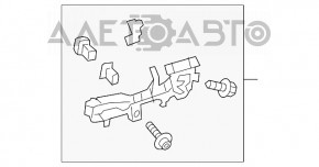 Front left door handle mechanism for Lexus IS 14-20