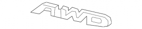 Emblem inscription AWD tailgate Honda CRV 17-22
