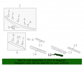 Emblem inscription AWD tailgate Honda CRV 17-22