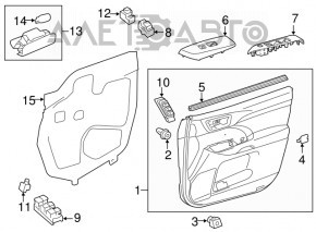 Mirror Control Toyota Highlander 14-19