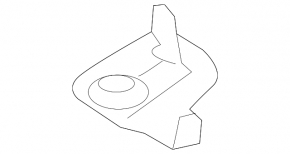 Kia K5 21-24 Black Driver's Sun Visor Mounting Hook