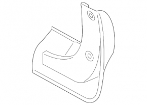 Rear right mudguard for Kia Forte 4d 14-16