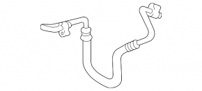 Air conditioner tube condenser-compressor Lexus ES300 ES330