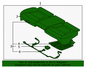 Rear row of seats, lower part of the Hyundai Tucson 22-24, black cloth