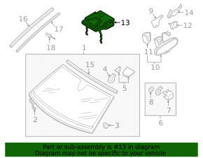 Audi A4 B9 17-25 Windshield Lane Keeping Camera with Bracket