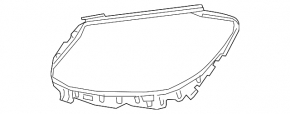 Headlight seal front right Mercedes C-class W205 15-18