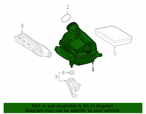 Mercedes X247 GLB 20-26 M260 Air Filter Housing