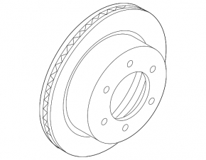 Rear left brake disc Ford Mustang mk6 15-11 mm