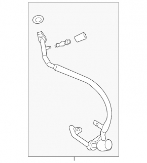 Lincoln MKC 15-16 air conditioner compressor-heater hose