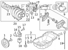 Oil pan Mazda CX-5 17- with sensor