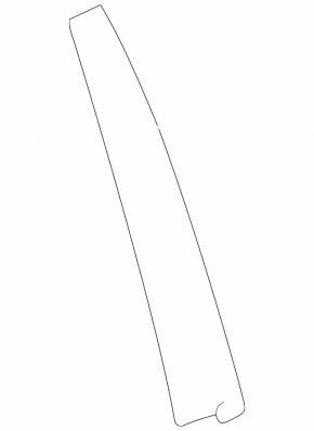 Chevrolet Cruze 16 rear left side door trim - structure