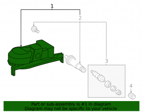 Lexus NX450h 22-26 Wheel Pressure Sensor