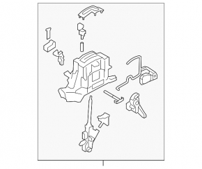 Gearbox shifter Hyundai Sonata 15-17 1.6T