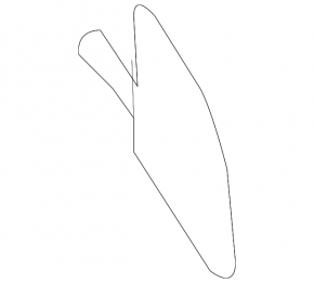 Towing hook plug for the front bumper of the Audi A8 10-13 pre-restyling