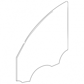 Front right door glass BMW X3 F25 11-17