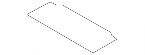 Trunk floor BMW X5 F15 14-18 black for 3 rows