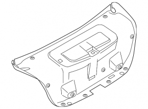BMW 5 F10 11-16 trunk lid trim for electric motor