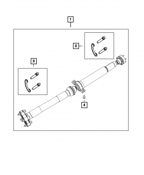 Driveshaft cardan Dodge Durango 14-24 5.7 RWD