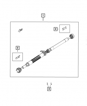 Driveshaft for a 09-23 Dodge Challenger 3.6 rwd automatic transmission type 1
