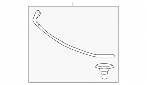 Hood seal Toyota Prius 23-26