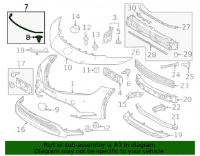 Hood seal Toyota Prius 23-26