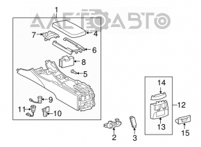 Rear air ducts with panel Lexus IS250 IS300 IS350 06-13