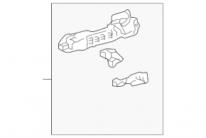 Toyota Prius 20 04-09 front left door handle mechanism