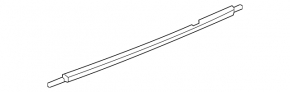 Door-glass molding, central rear left, Toyota Rav4 13-18, chrome