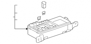 Lexus RX300 98-00 Underhood Fuse Box