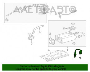 Lambda probe rear first Lexus RX350 10-15