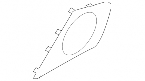 Door speaker mesh rear left Audi A4 B8 08-16 black