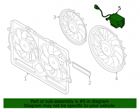 Cooling Fan Computer Audi Q5 8R 09-17 2.0T HOFFER