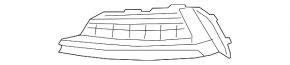 Front bumper grille left Audi A5 F5 17-19 chrome S-Line