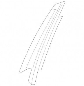 Door trim side rear left Mercedes C-class W205 15-21 front