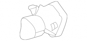 Right muffler tip Mercedes CLS-class C218 12-18 AMG pkg