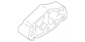 Rear gearbox mount for Ford Mustang mk6 15-22 3.7