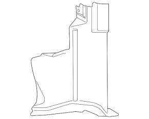 Left radiator deflector for Ford Transit Connect MK2 13-18 2.5