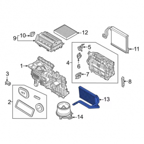 Ford Mustang Mach-E 21-23 Heater Radiator
