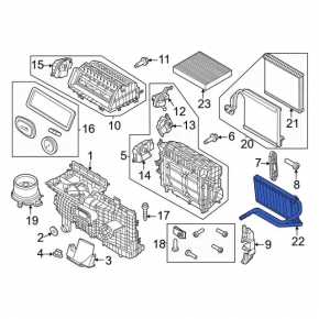 Ford Mustang Mach-E 21-23 Heater Radiator