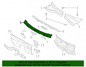 Wiper pan metal Ford Explorer 20-