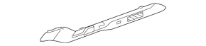 Upper right arch trim trim Jaguar F-Pace X761 17- black