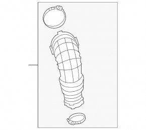 Air duct for manifold Audi A4 B8 08-16 2.0T