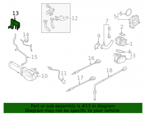 Exhaust Gas Pressure Sensor VW Passat b7 12-15 2.0TDI
