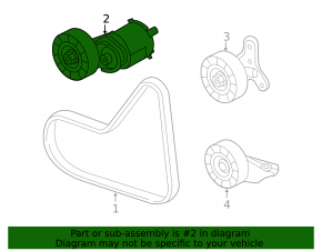 VW Beetle 12-14 2.5 camshaft tensioner pulley