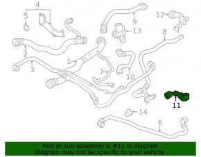 Cooling system hose BMW X3 G01 20-24 2.0T